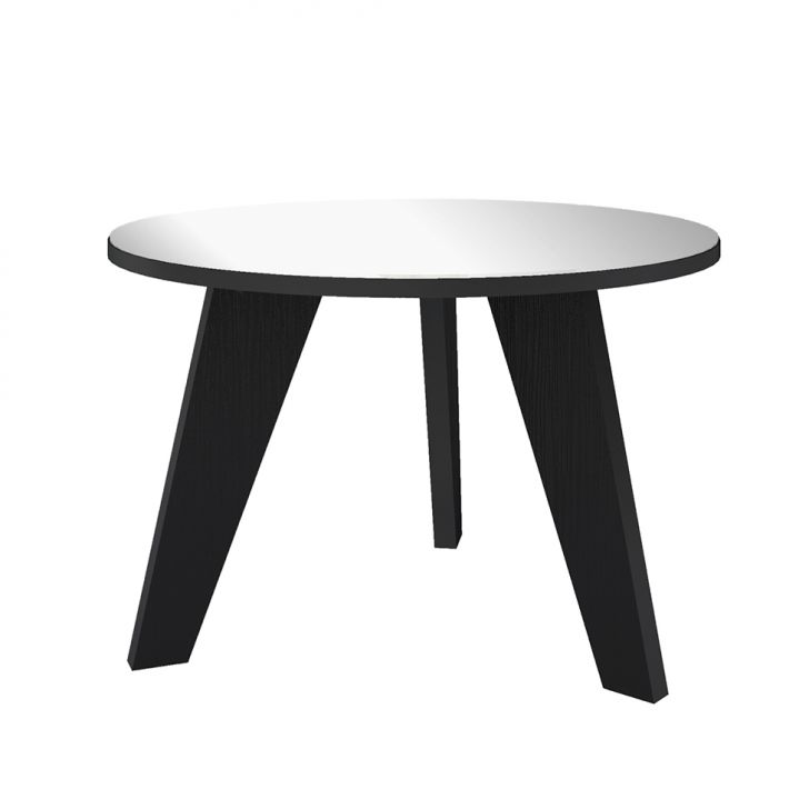 Conjunto para Sala de Estar Treviso com Rack, Painel para TV até 55 Polegadas, Mesa de Centro e Mesa Lateral Preto e Pinho