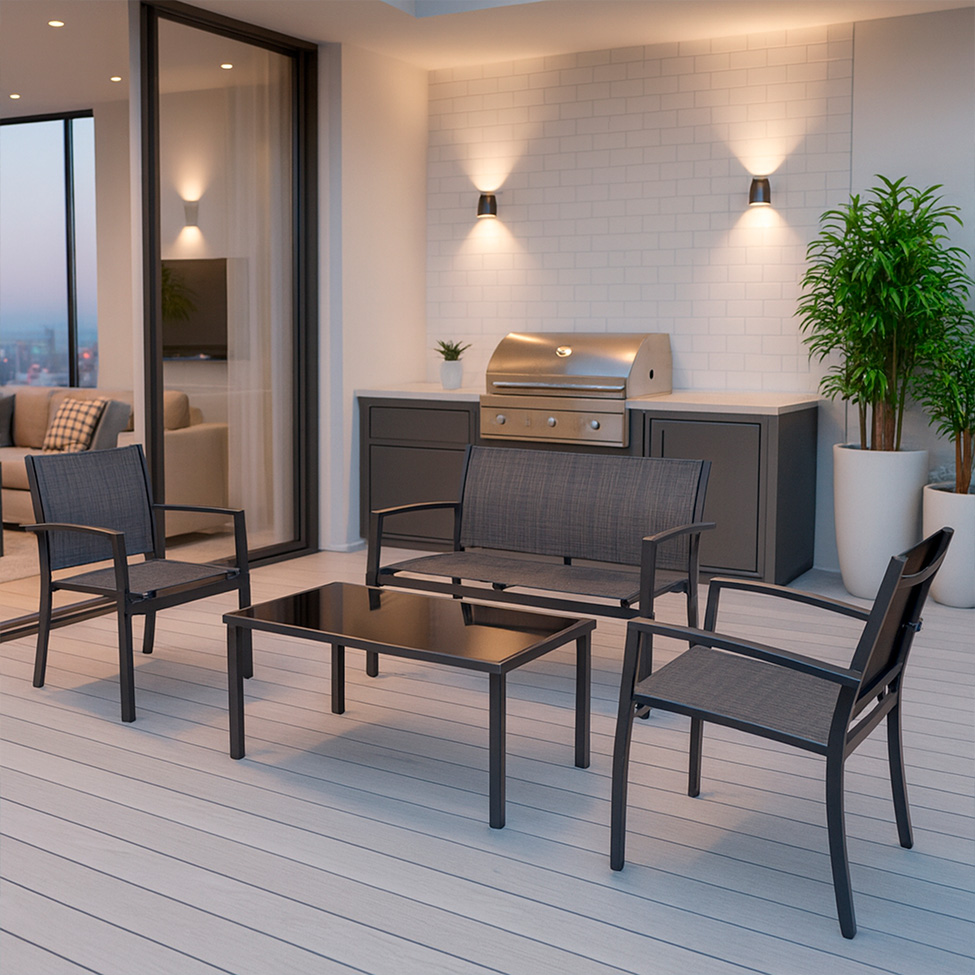 Conjunto para Terraço Relax Cinza