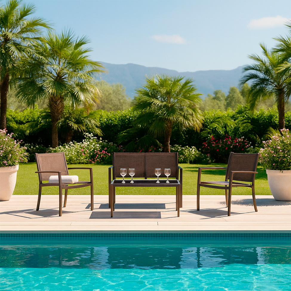 Conjunto para Terraço Relax Cinza