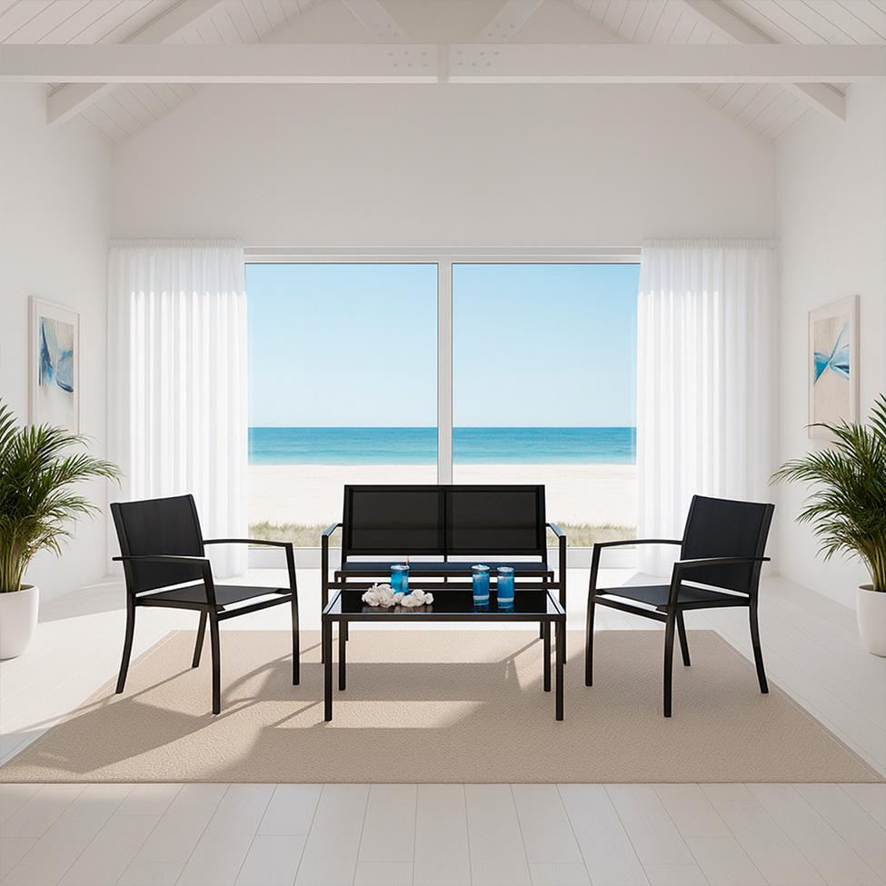 Conjunto para Terraço Relax Preto