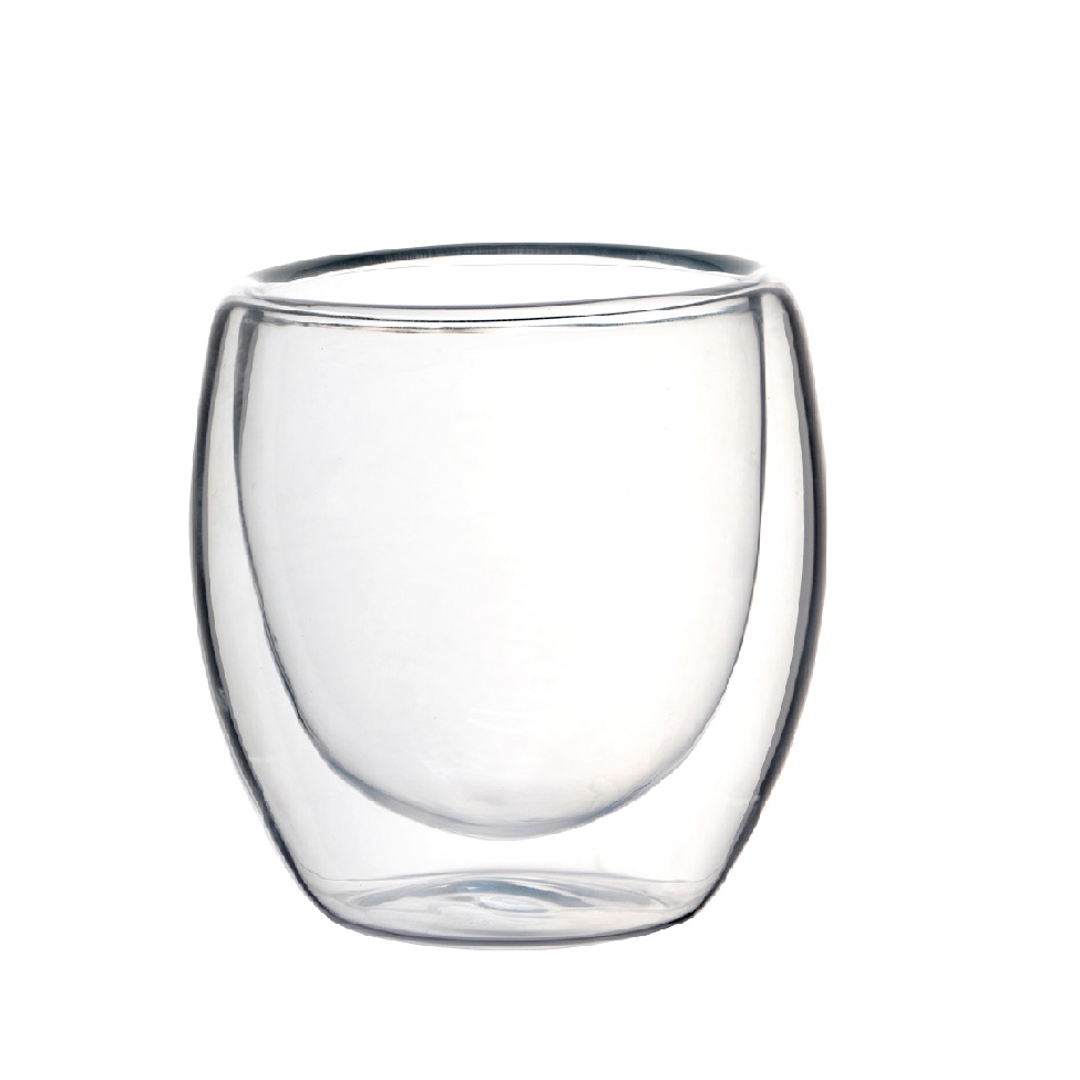 Copo Coffee Time com Parede Dupla 90 ml Transparente