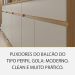 Cozinha Compacta 100% MDF com Vidro Reflecta Realeza Premium 7 Portas 3 Gavetas Bege e Carvalho