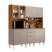 Cozinha Compacta Berry 10 Portas 2 Gavetas Amêndola e Nude