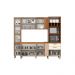 Cozinha Compacta Briz 10 Portas 2 Gavetas Nature e Off White