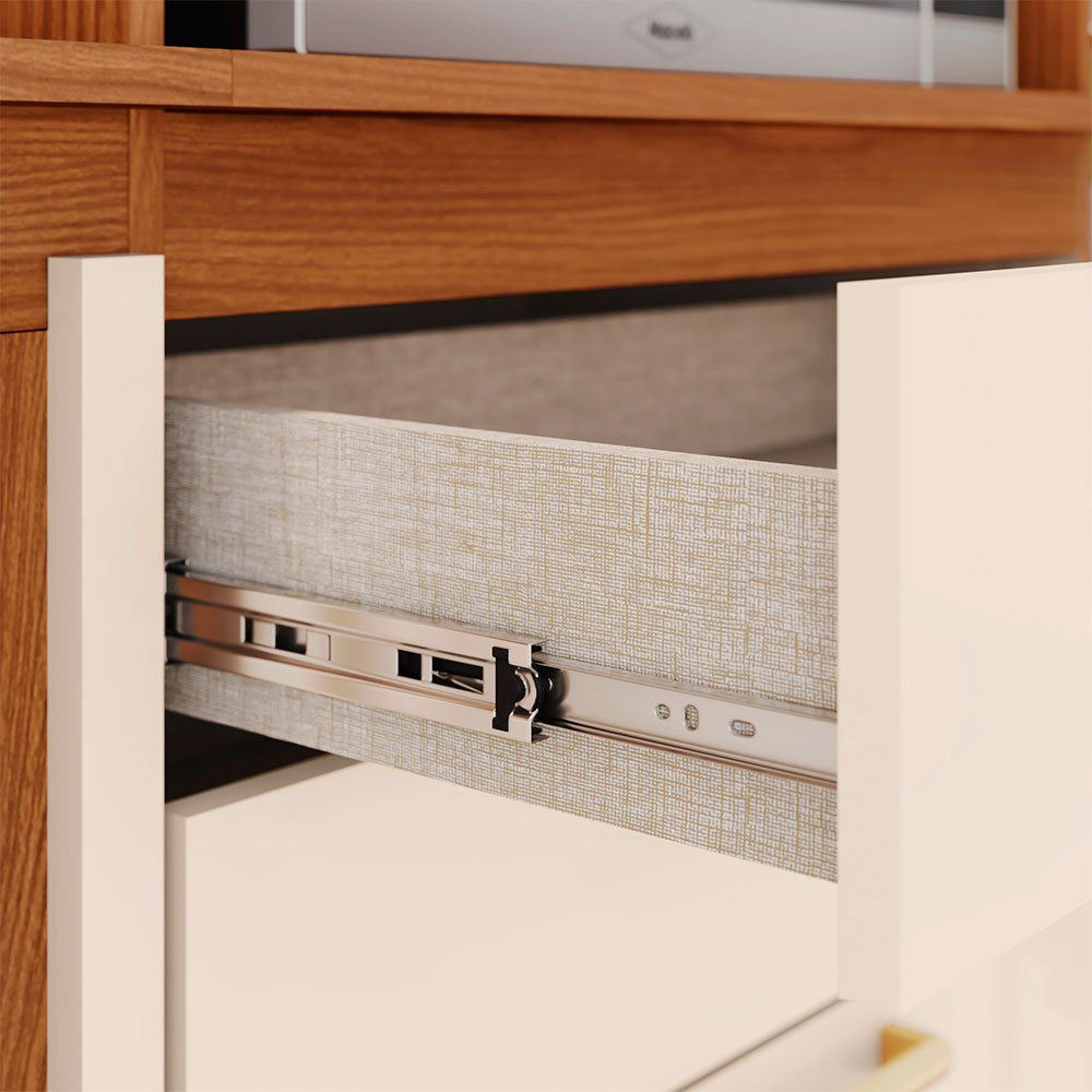 Cozinha Compacta Briz 10 Portas 2 Gavetas Nature e Off White