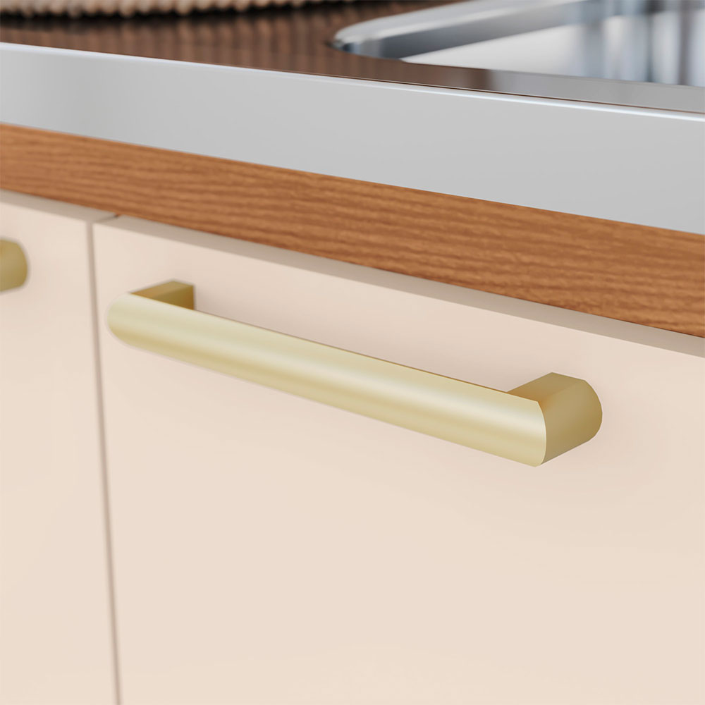 Cozinha Compacta Briz 10 Portas 2 Gavetas Nature e Off White