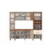 Cozinha Compacta Briz 11 Portas 2 Gavetas Nature e Off White