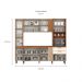Cozinha Compacta Briz 11 Portas 2 Gavetas Nature e Off White