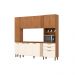 Cozinha Compacta Briz 11 Portas 2 Gavetas Nature e Off White