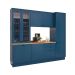 Cozinha Compacta Évora 10 Portas Azul Órion