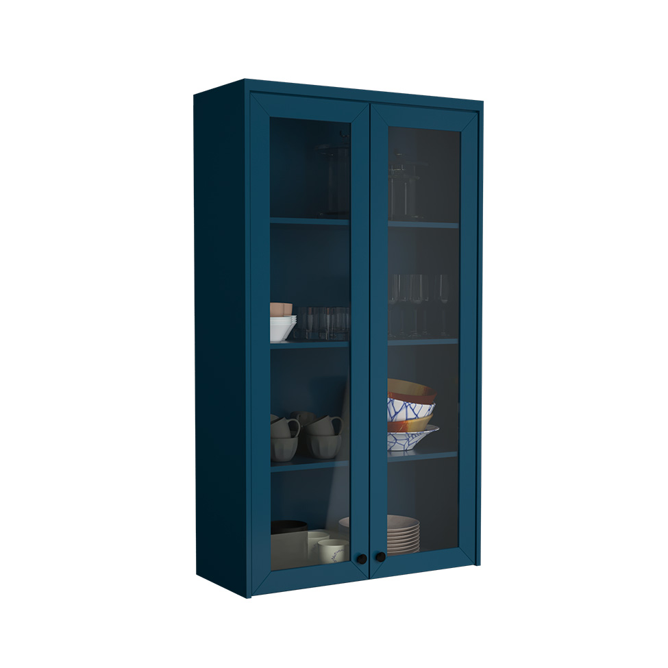 Cozinha Compacta Évora 10 Portas Azul Órion