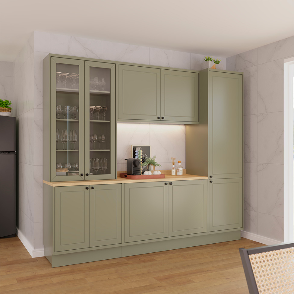 Cozinha Compacta Évora 10 Portas Verde Hill