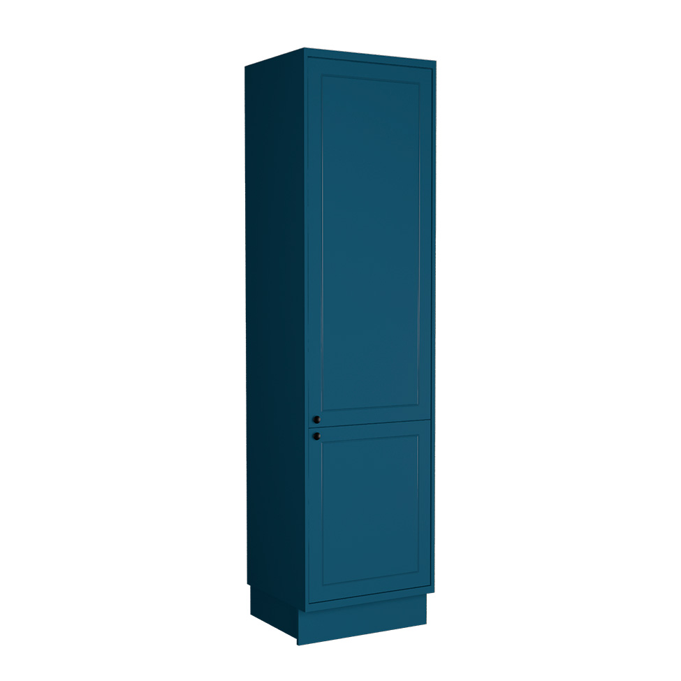 Cozinha Compacta Évora com Tampo para Cooktop 8 Portas 3 Gavetas Azul Órion