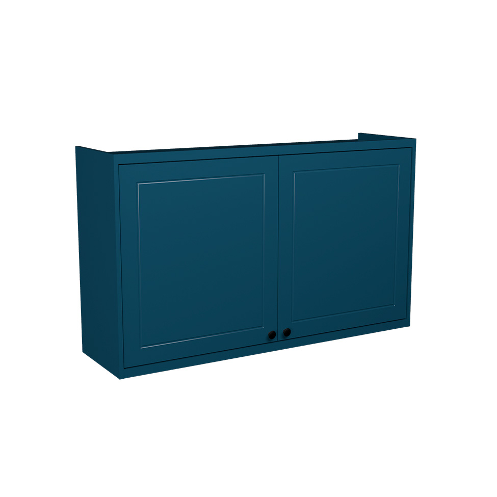 Cozinha Compacta Évora com Tampo para Cooktop 8 Portas 3 Gavetas Azul Órion