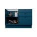 Cozinha Compacta Évora com Tampo para Cooktop 8 Portas 3 Gavetas Azul Órion