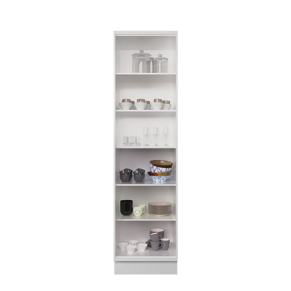 Cozinha Compacta Évora com Tampo para Cooktop 8 Portas 3 Gavetas Branco Ártico