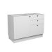 Cozinha Compacta Évora com Tampo para Cooktop 8 Portas 3 Gavetas Branco Ártico
