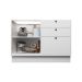 Cozinha Compacta Évora com Tampo para Cooktop 8 Portas 3 Gavetas Branco Ártico