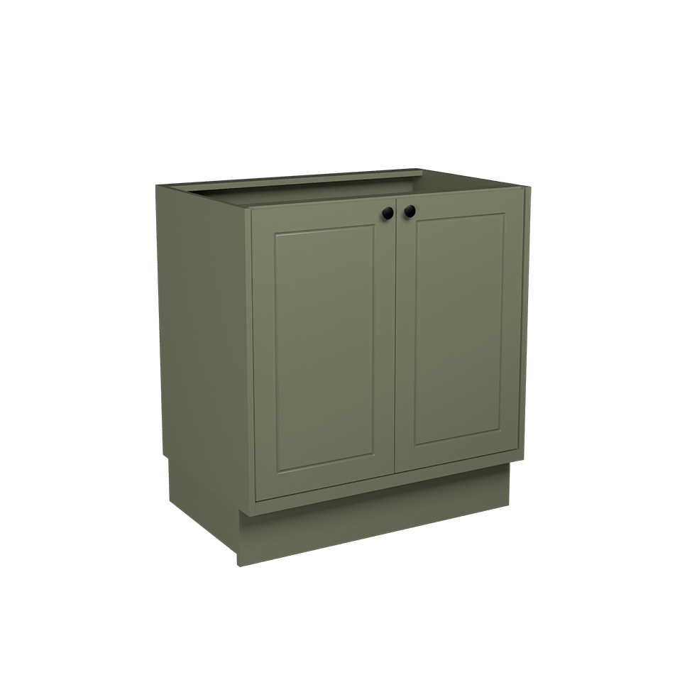 Cozinha Compacta Évora com Tampo para Cooktop 8 Portas 3 Gavetas Verde Hill
