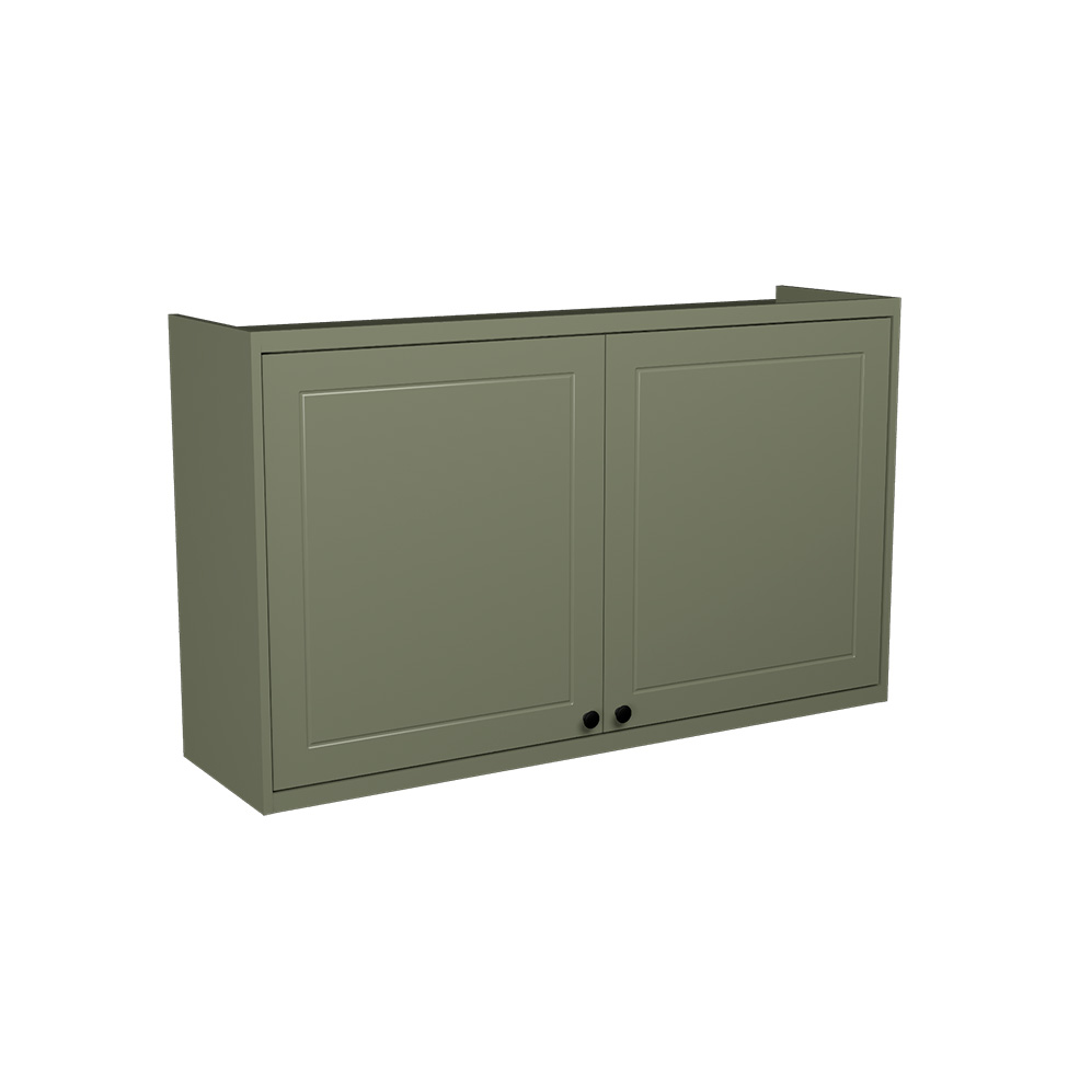 Cozinha Compacta Évora com Tampo para Cooktop 8 Portas 3 Gavetas Verde Hill