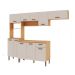 Cozinha Compacta Essência 100% MDF 10 Portas 1 Gaveta Freijó e Off White