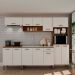 Cozinha Compacta Essência 100% MDF 12 Portas 1 Gaveta Frejó e Off White
