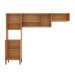 Cozinha Compacta Essência 100% MDF 7 Portas Freijó e Off White
