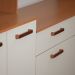 Cozinha Compacta Essência 100% MDF 9 Portas 1 Gaveta Freijó e Off White