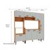 Cozinha Compacta Essência 100% MDF 9 Portas 1 Gaveta Frejó e Off White