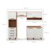 Cozinha Compacta Evolution 5 Portas 4 Gavetas Off White e Freijó