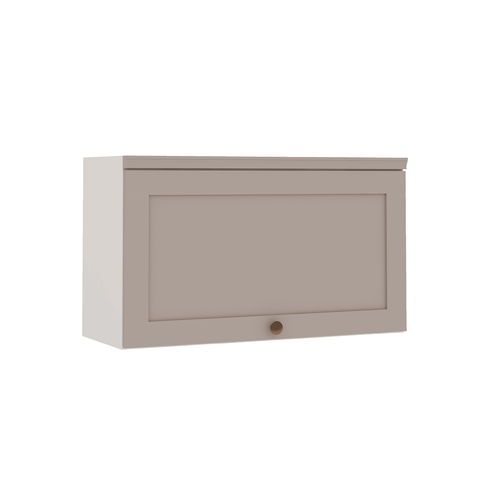 Cozinha Compacta Iluminata 12 Portas 3 Fendi e Branco