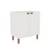 Cozinha Compacta Iluminata 12 Portas 3 Gavetas Branco e Ébano