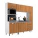 Cozinha Compacta Ipanema 10 Portas 3 Gavetas Branca e Cinamomo