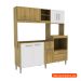 Cozinha Compacta Jasmin 8 Portas 1 Gaveta Dakar e Branco