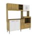 Cozinha Compacta Jasmin 8 Portas 1 Gaveta Dakar e Branco