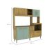 Cozinha Compacta Jasmin 8 Portas 1 Gaveta Dakar e Verde