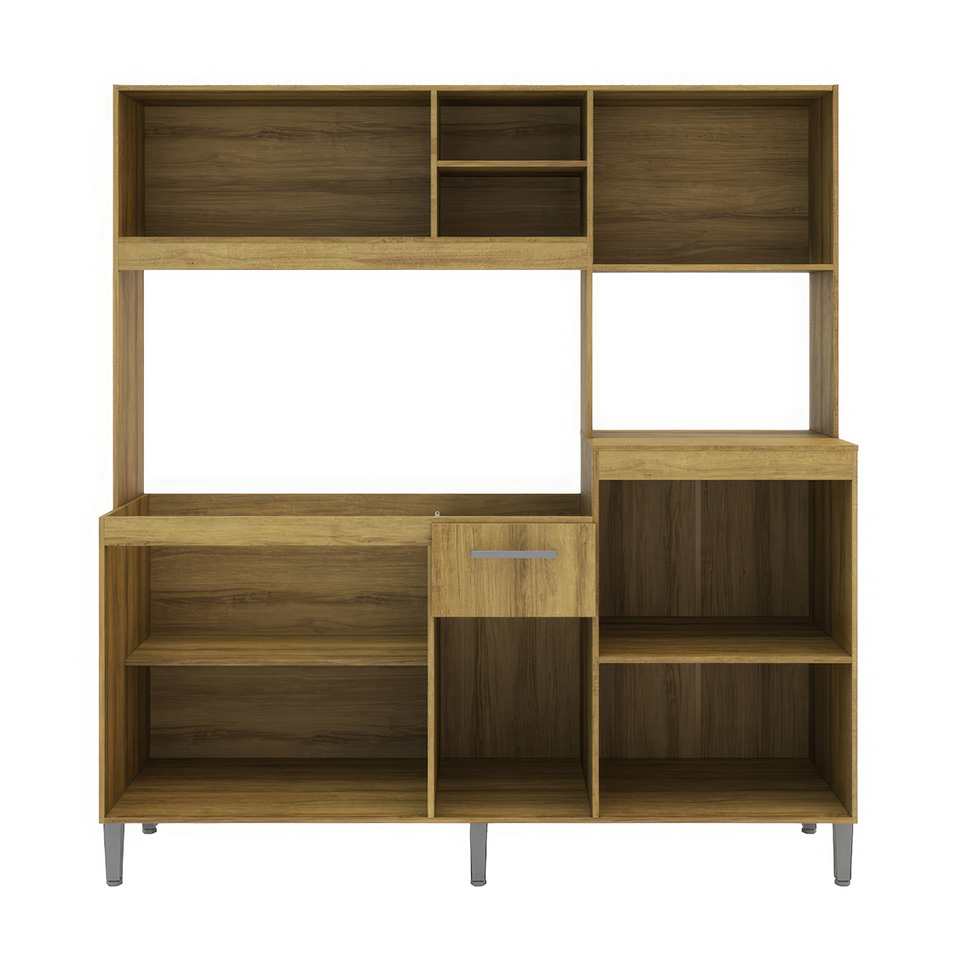 Cozinha Compacta Jasmin 8 Portas 1 Gaveta Dakar e Verde