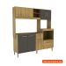 Cozinha Compacta Jasmin 8 Portas 1 Gaveta Dakar e Vulcano