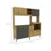 Cozinha Compacta Jasmin 8 Portas 1 Gaveta Dakar e Vulcano