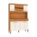 Cozinha Compacta Laura 8 Portas 2 Gavetas Cinamomo e Off White