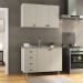 Cozinha Compacta Maranello 100% MDF 5 Portas 4 Gavetas Bege