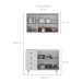 Cozinha Compacta Maranello 100% MDF 5 Portas 4 Gavetas Branco