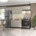 Cozinha Compacta Maranello 100% MDF 7 Portas 4 Gavetas Bege