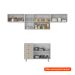 Cozinha Compacta Maranello 100% MDF 7 Portas 4 Gavetas Bege