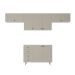 Cozinha Compacta Maranello 100% MDF 7 Portas 4 Gavetas Bege