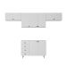 Cozinha Compacta Maranello 100% MDF 7 Portas 4 Gavetas Branco