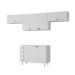 Cozinha Compacta Maranello 100% MDF 7 Portas 4 Gavetas Branco