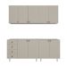 Cozinha Compacta Maranello 100% MDF 9 Portas 4 Gavetas Bege