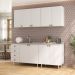 Cozinha Compacta Maranello 100% MDF 9 Portas 4 Gavetas Branco