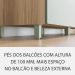 Cozinha Compacta Marquesa 100% MDF 3 Portas 4 Gavetas Verde e Nature